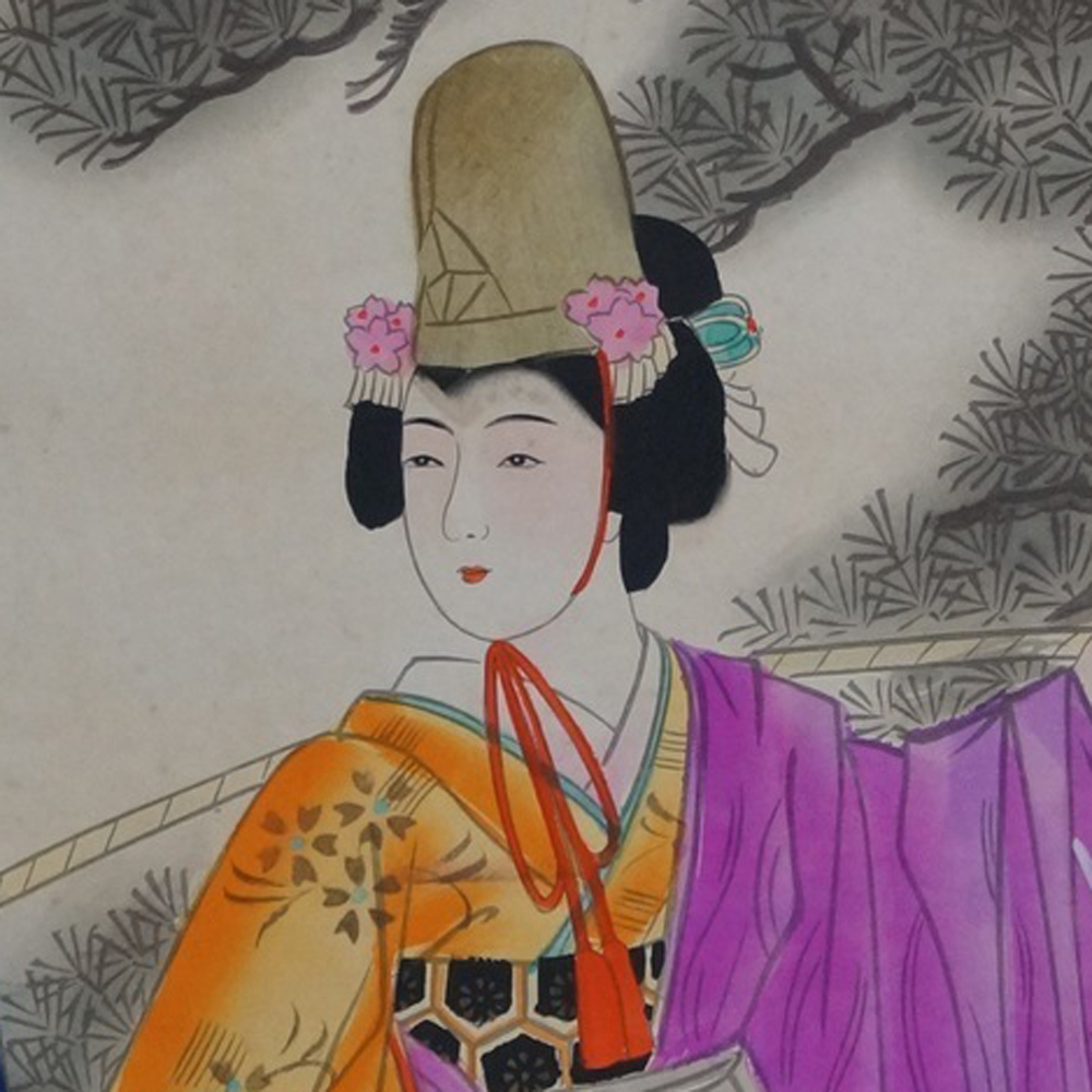 Beauty in Kimono Motif Close-Up Preview
