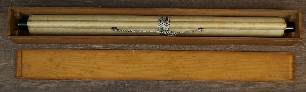 Beauty in Kimono Hanging Scroll in Storage Box