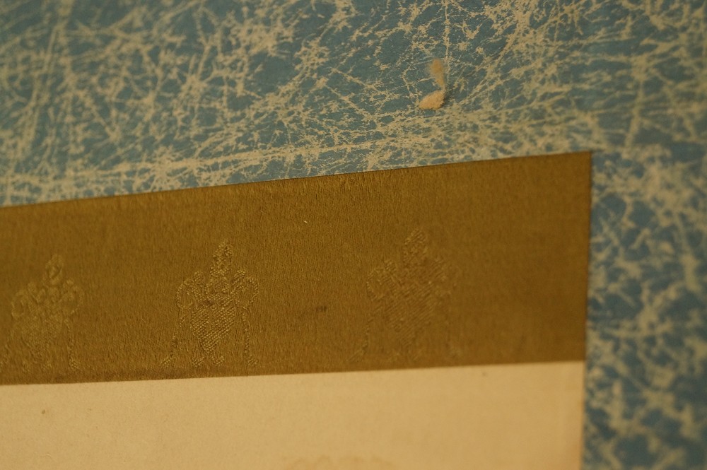 Spatz Kakemono Montierungsdetail