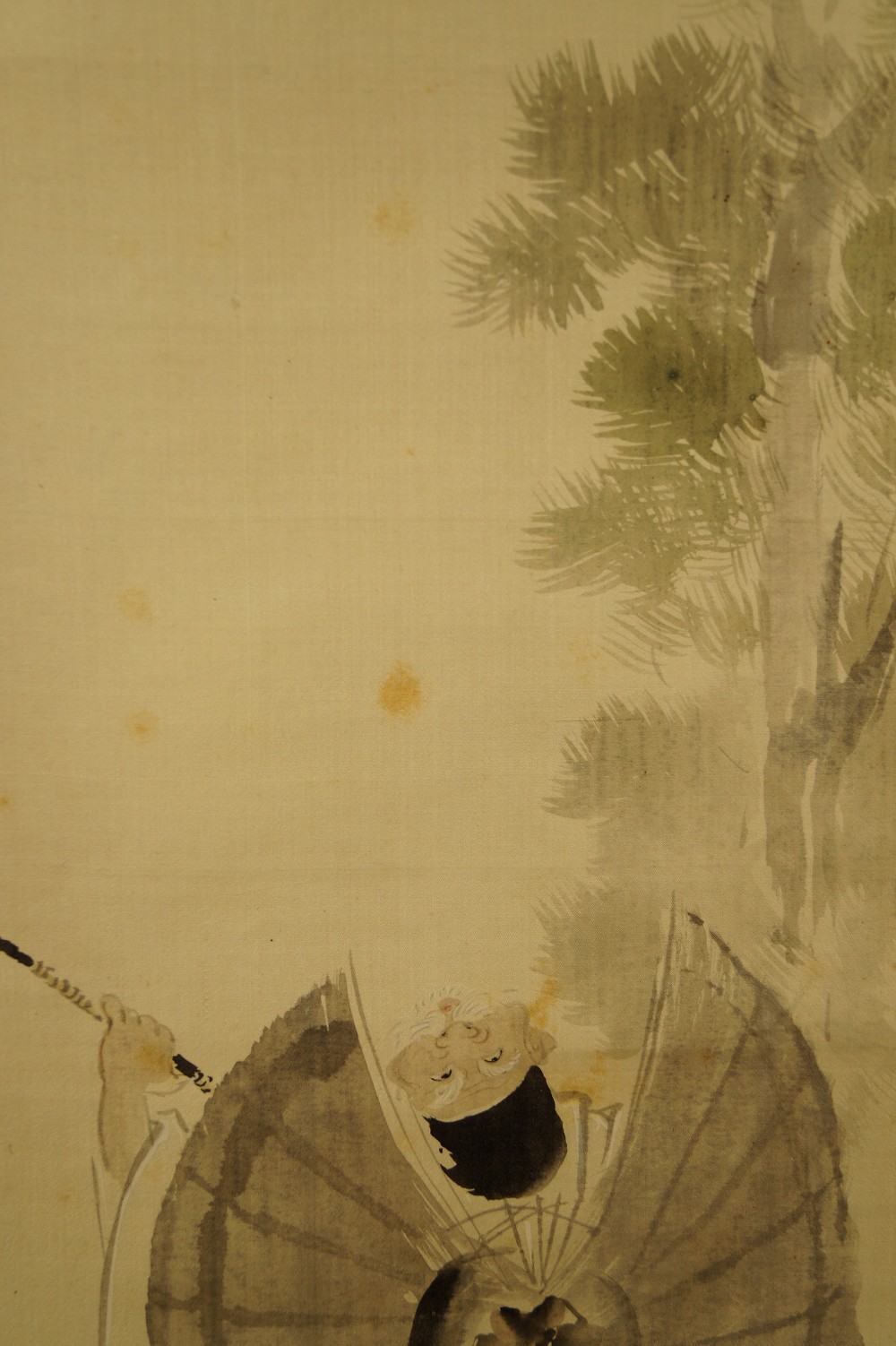 Sparrow Hanging Scroll Motif Close-Up 1