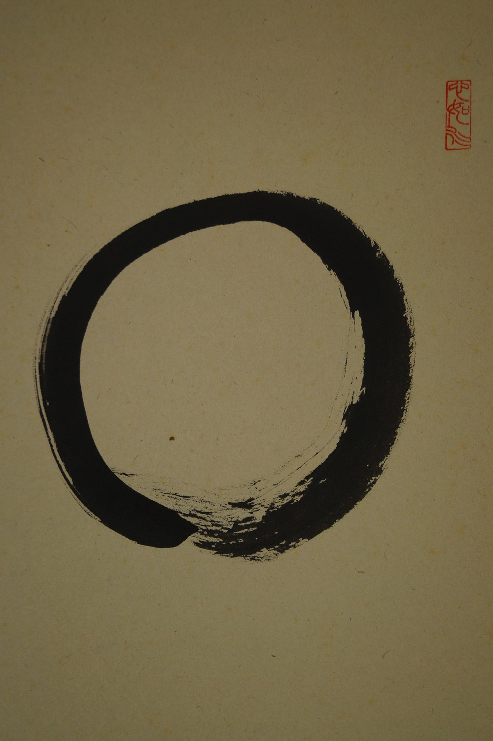 Enso - Japanische Zen Kalligrafie (Kakejiku, Kakemono) 