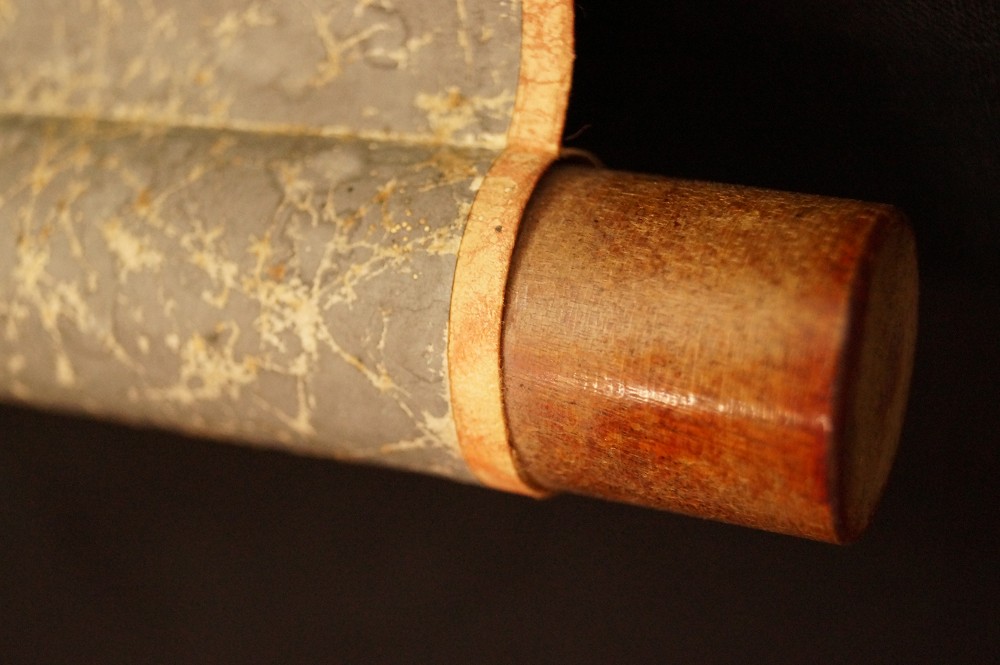 Raccoon Dog Scroll Detail