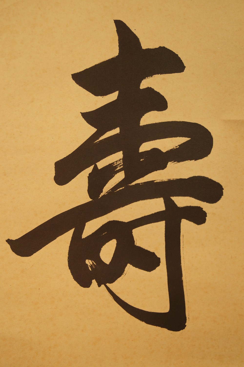 Kalligrafie "Frühlingswind" - Japanisches Rollbild (Kakejiku, Kakemono)