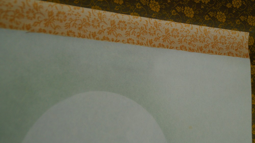 Mondschein ueber Bluetenzweigen von Baitomo Montierungsdetail