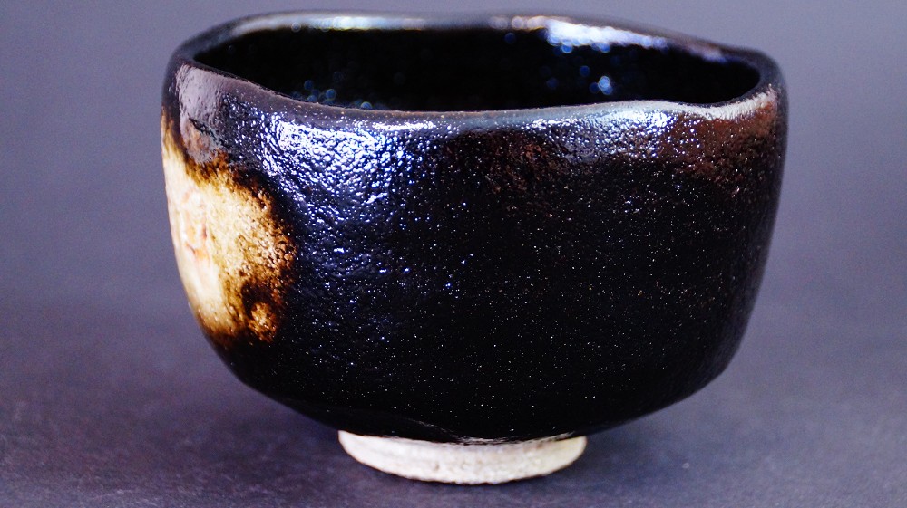Chawan Made of Raku Ware Rear View