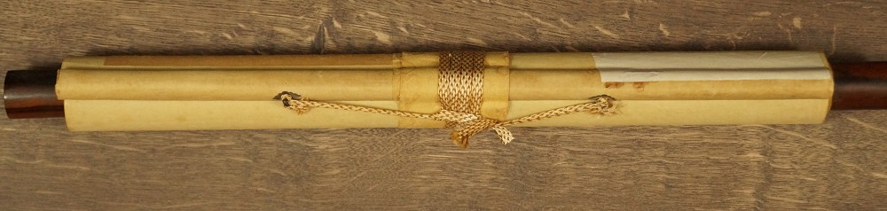 Kalligrafie Kakemono zusammengerollt