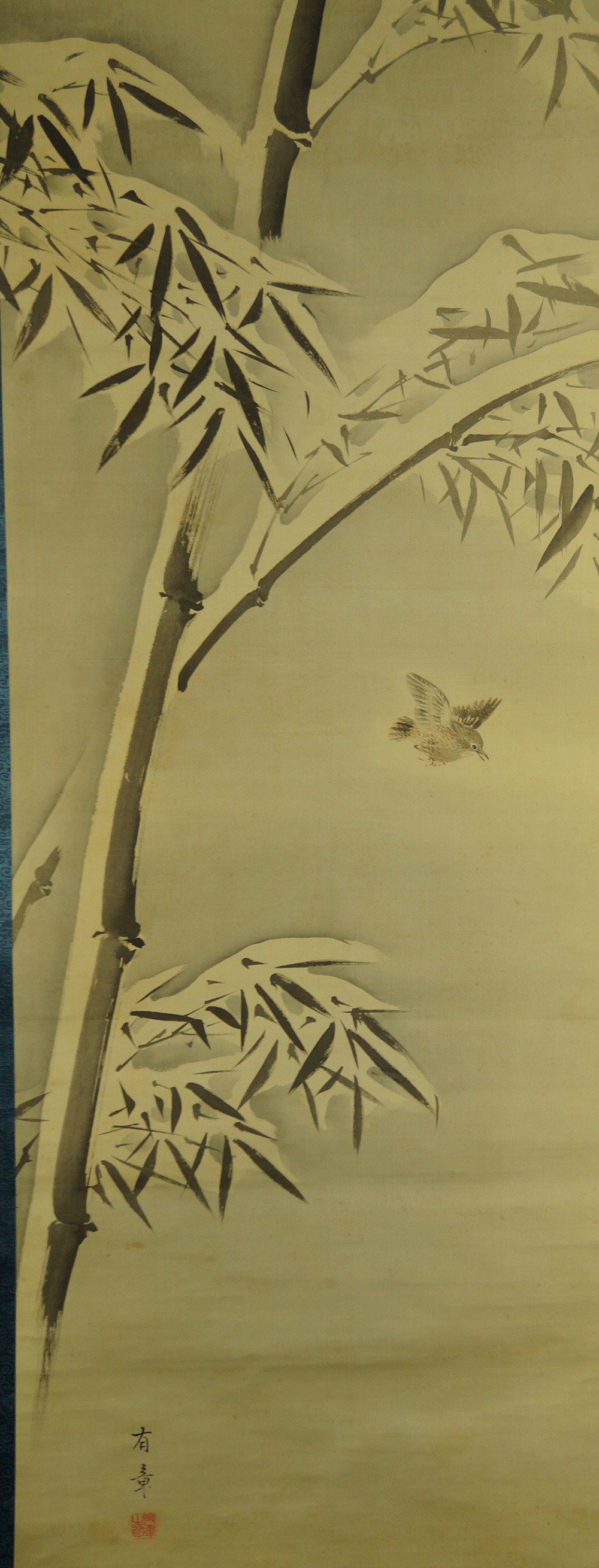 Bamboo in Snow by Nakajima Ariaki full motif without mounting