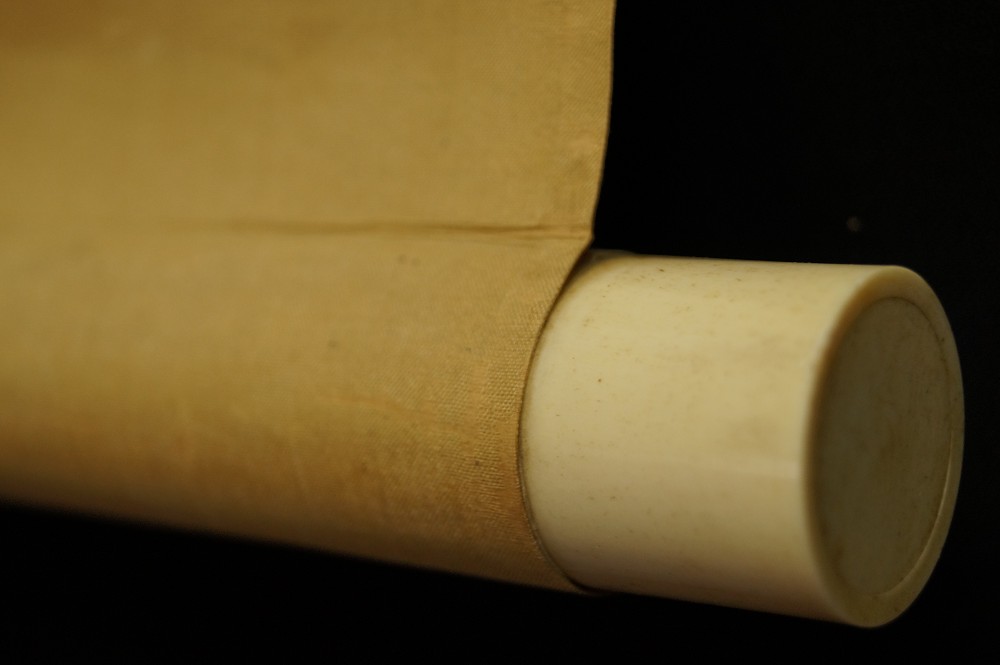 Rollendetail mit Elfenbeinknauf Nahaufnahme