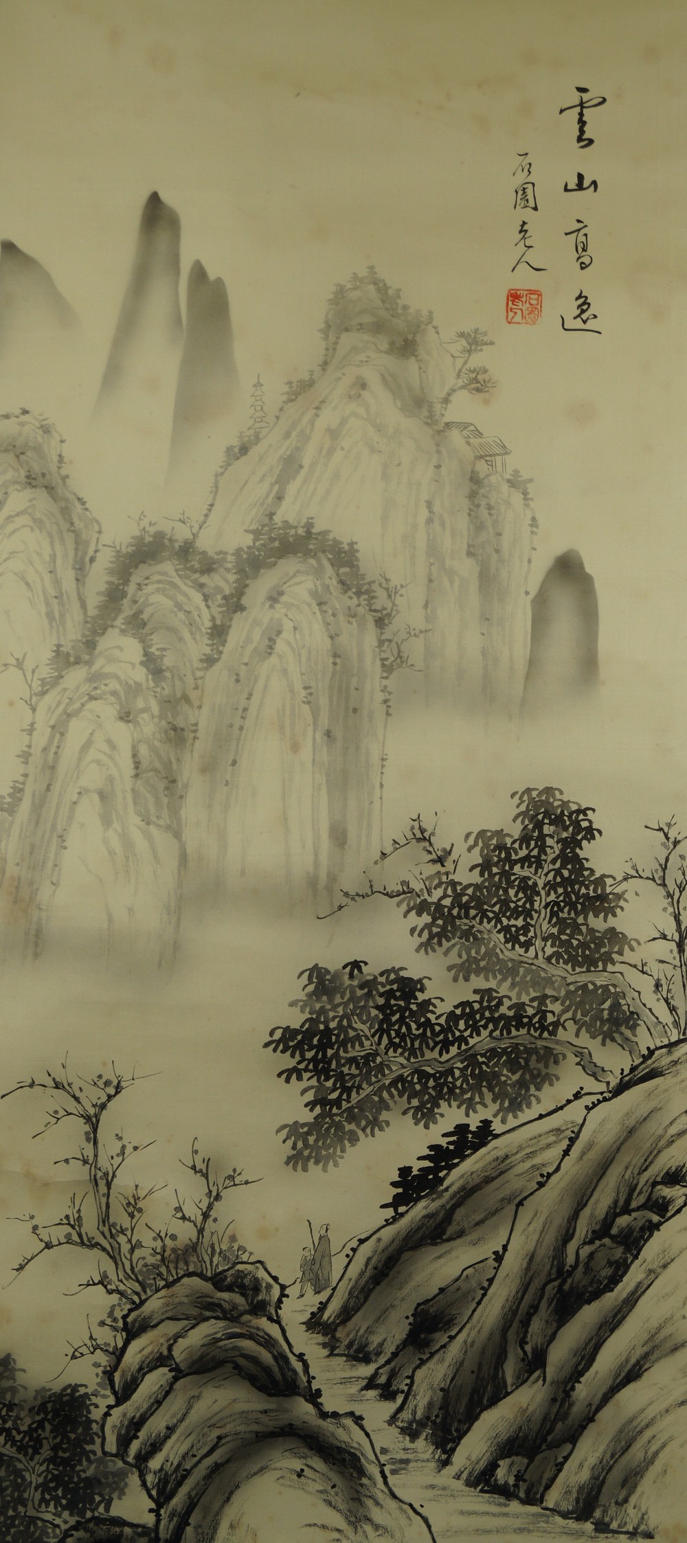 Landschaft Rollbild Gesamtmotiv ohne Rahmung