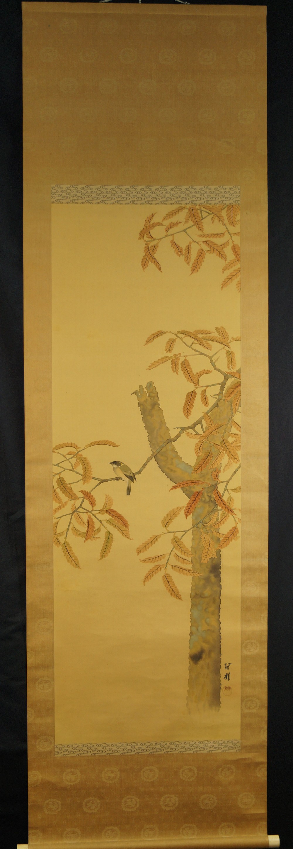 Sparrow Full View Hanging Scroll