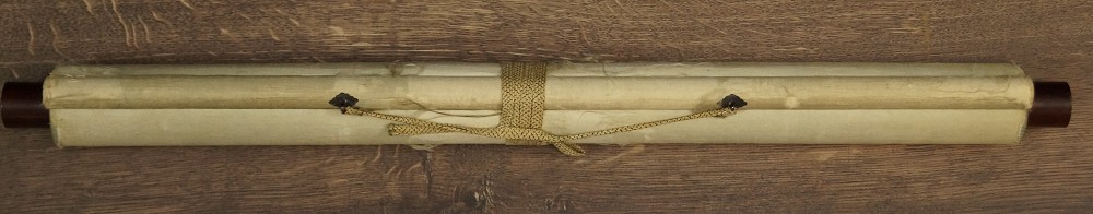 Schoenheit im Herbst von Keisen Kakemono zusammengerollt