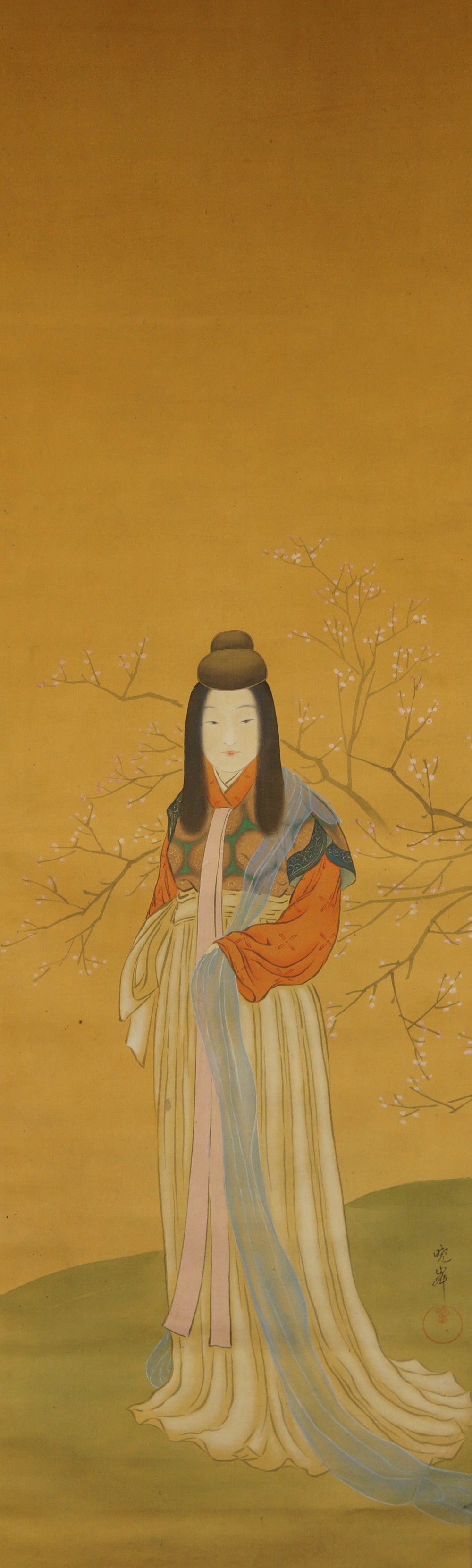 Beauty in Kimono Full Motif without Mounting