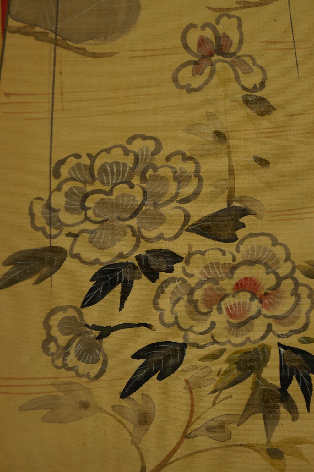 Japanese Hanging Scroll Beauty in Kimono Kimono Motif Close-Up 3