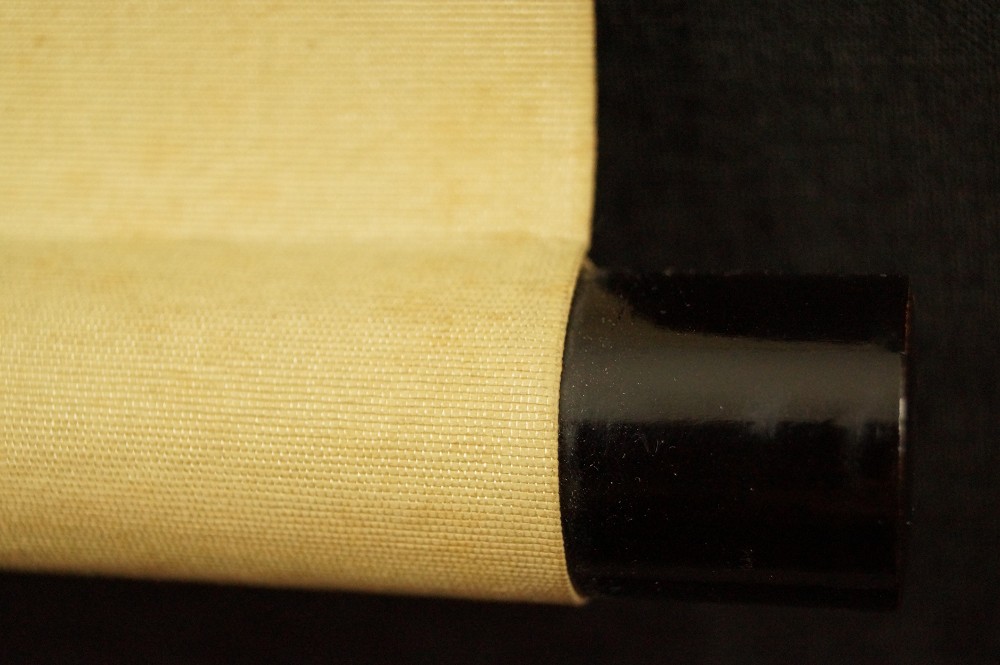 Sparrow Hanging Scroll Roller Detail