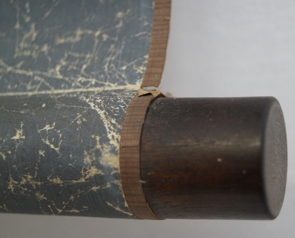 The Pine and the Gnarled Plum Tree Scroll Detail
