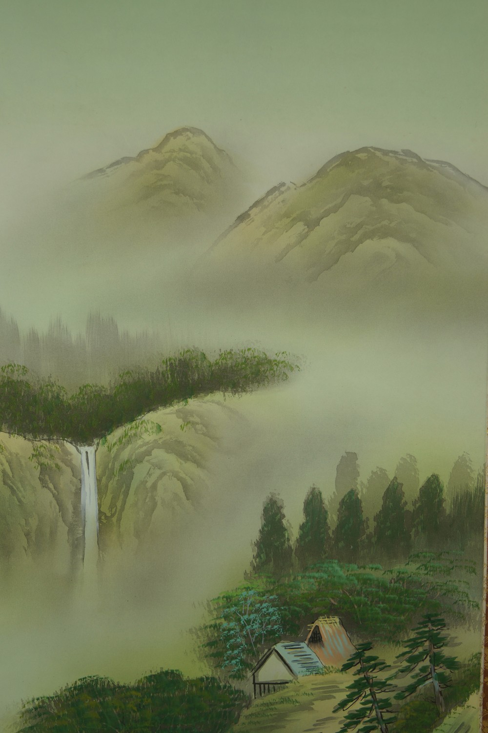 Landschaft Rollbild Berg Motiv Nahaufnahme