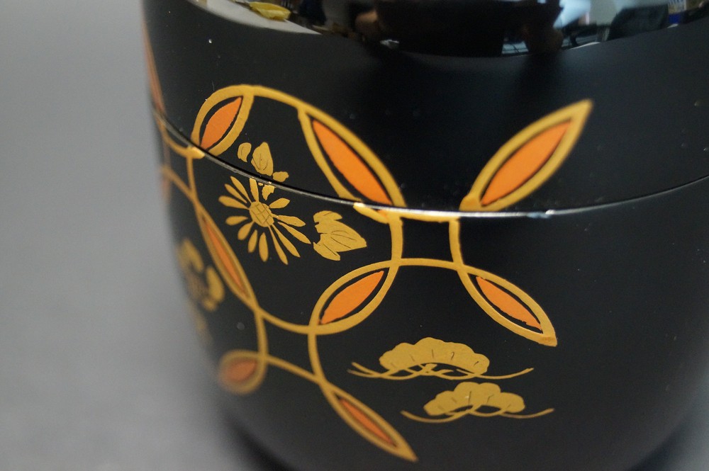 Shippo Makie Chu Natsume - Japanischer Teebehälter  für die Teezeremonie