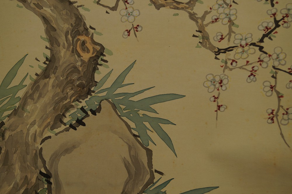 Sakura Rocks and Bamboo Close-Up