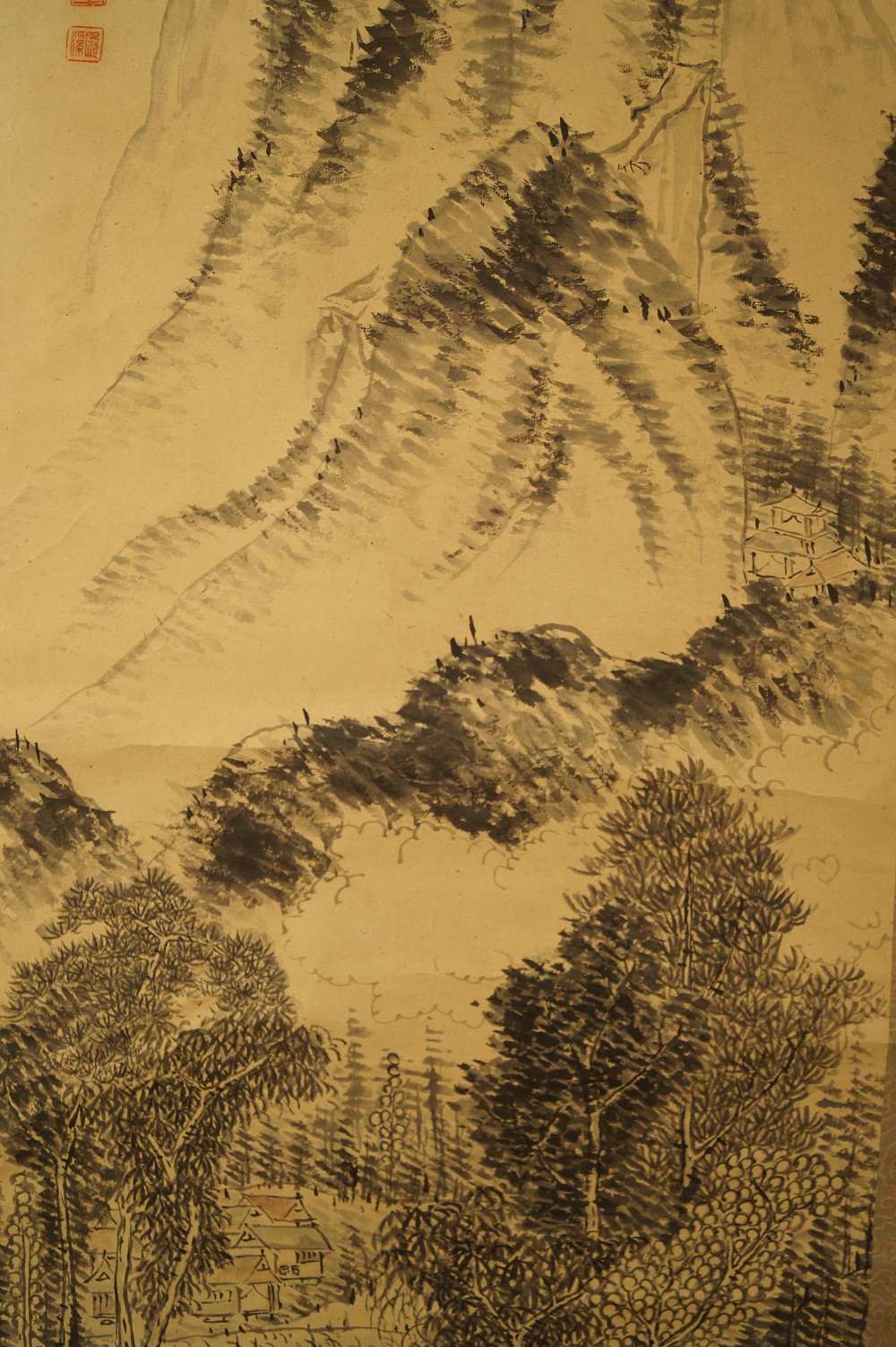 Landschafts Kakemono Landschaft Nahaufnahme 1