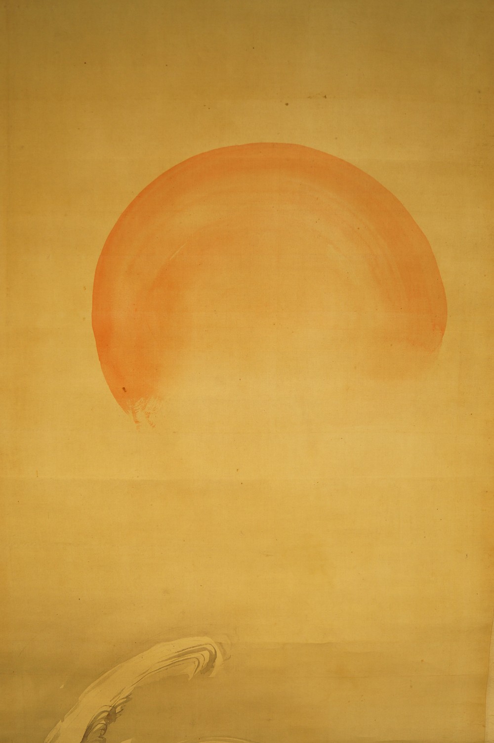 Aufgehende Sonne, brechende Welle von Ogata Gekko Sonne Nahaufnahme 1