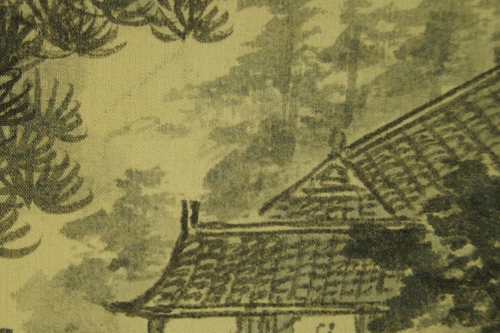 Landschaft Rollbild Haus-Motiv Nahaufnahme 3