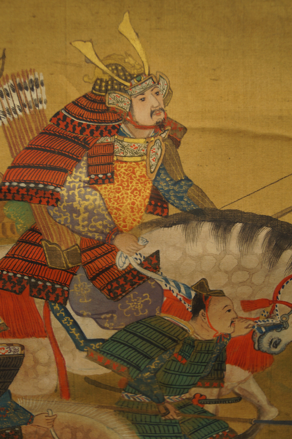 Samurai warrior by Tosa Mitsuzane samurai motif close-up 1