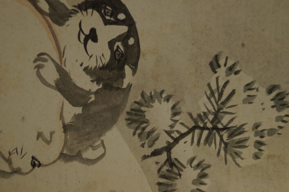 Hundewelpen - Japanisches Gemälde (Makuri, Honshi)