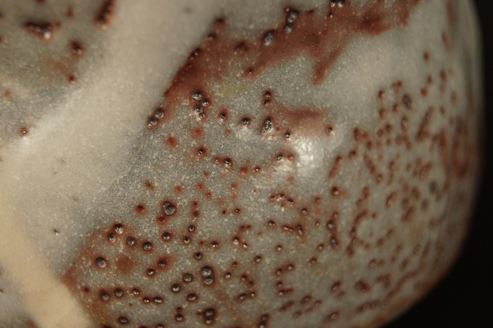 Chawan Shino Ware Glaze Close-Up