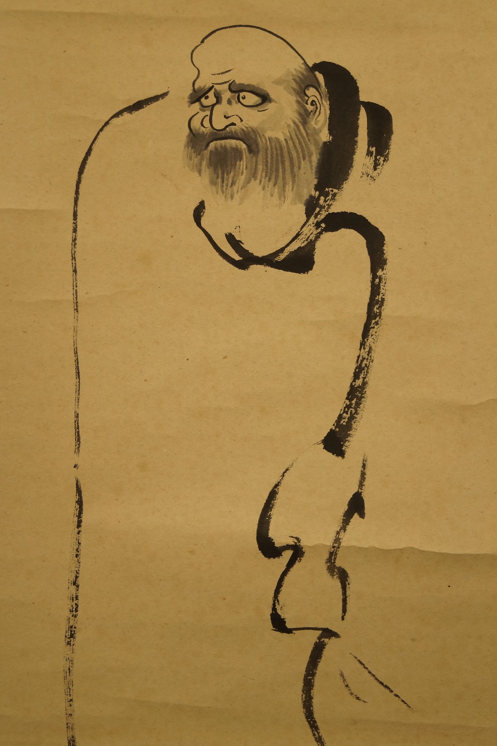 Kakemono Bodhidharma Motif Close-Up 3