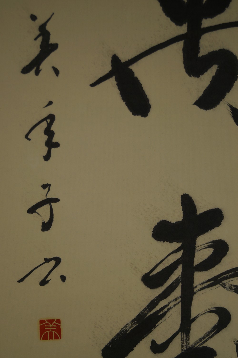 Kalligrafie Langes Leben Inschrift Nahaufnahme