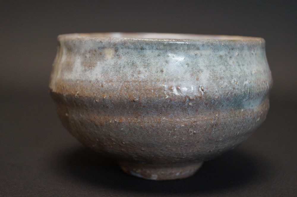 Handgetöpferte japanische Teeschale (Chawan) Hagi Keramik