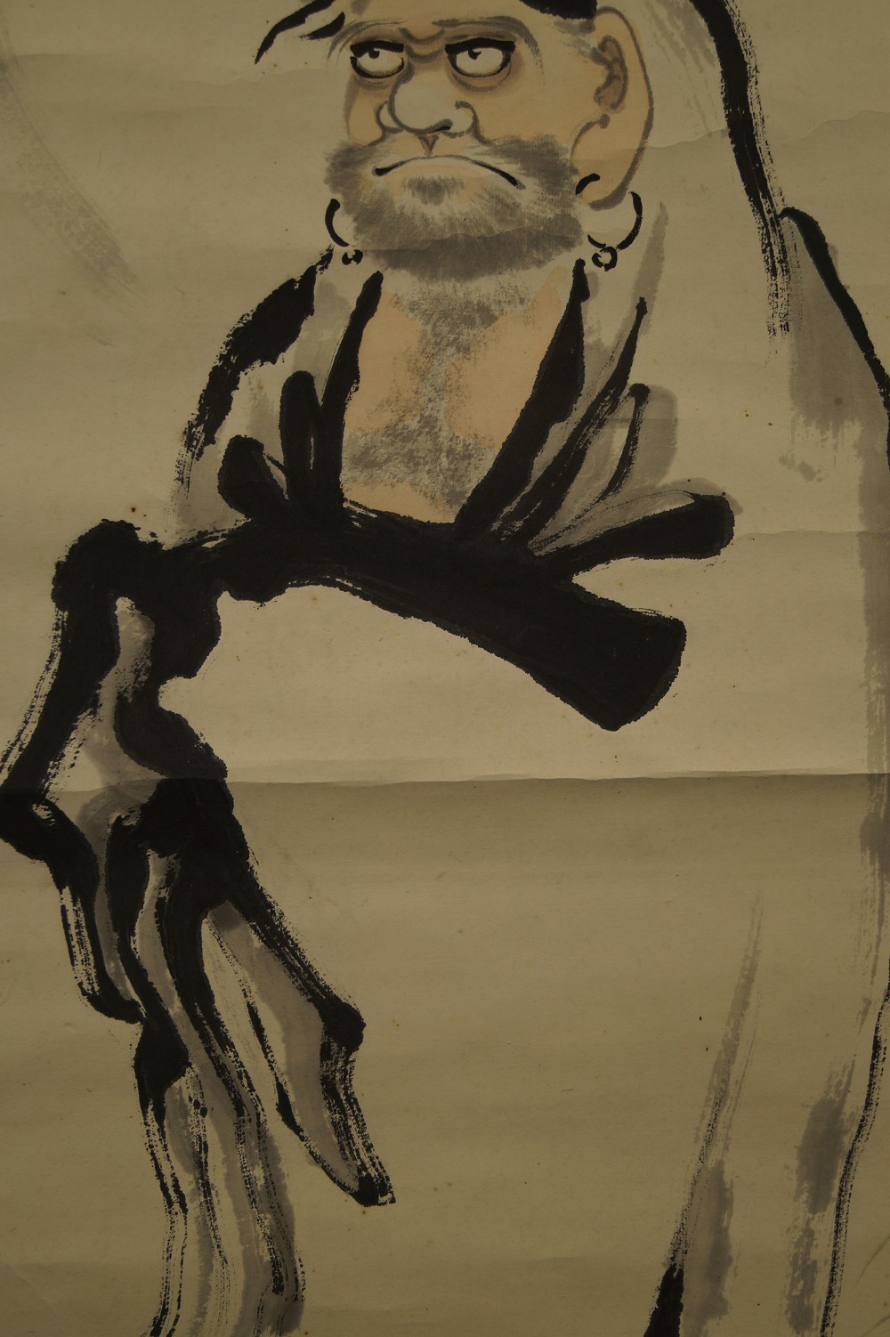 Bodhidharma Rollbild Motiv Nahaufnahme 3
