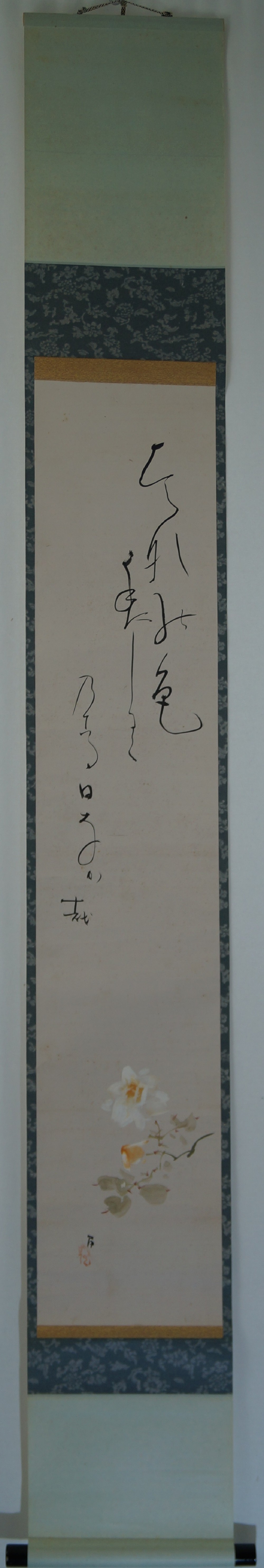 Kakemono flower full view hanging scroll