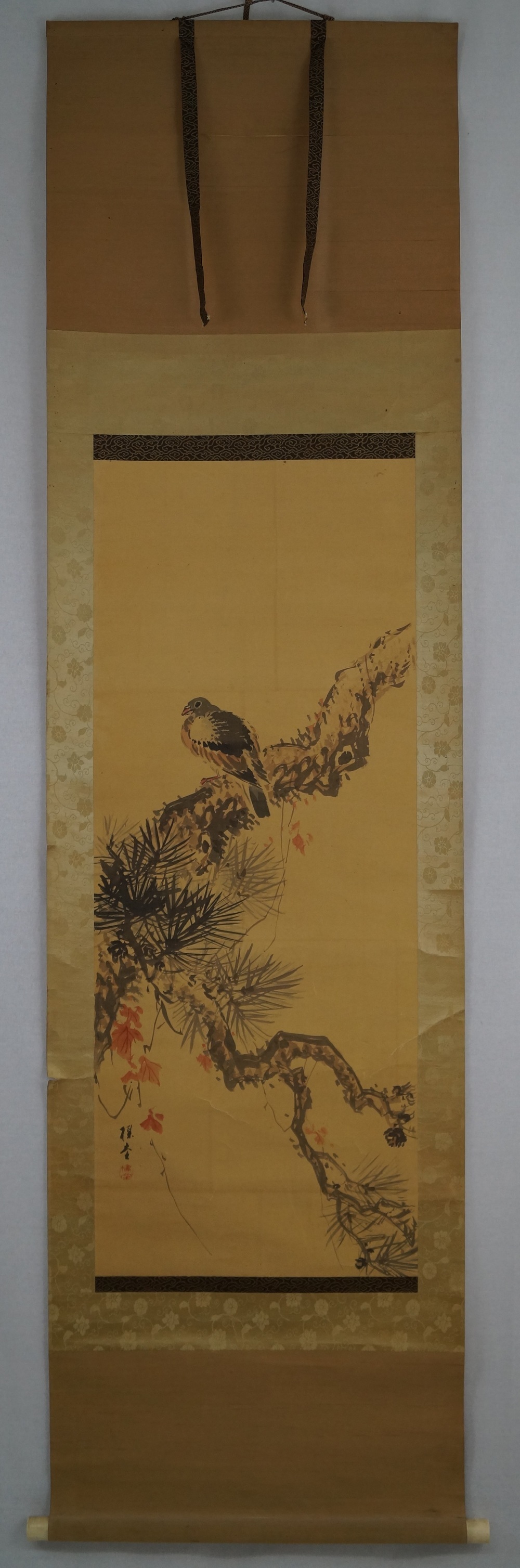 Bird on Tree Full View Hanging Scroll