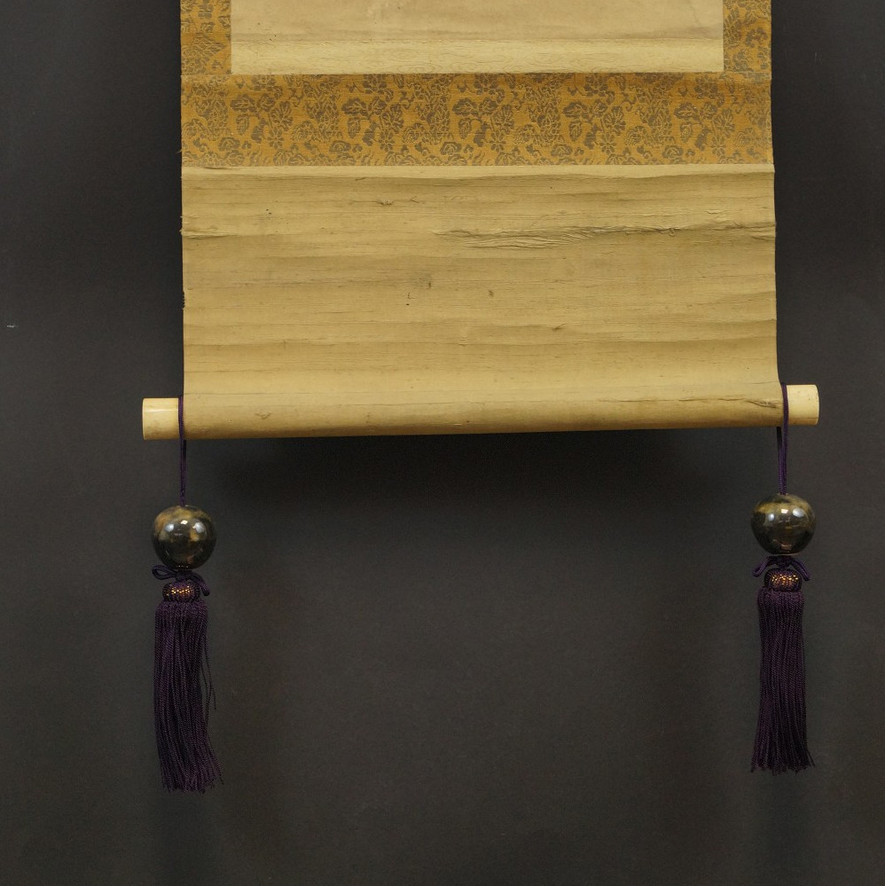 Fuchin - traditionelle Schmuckgewichte für Kakemono Kiyomizu Keramik glänzend