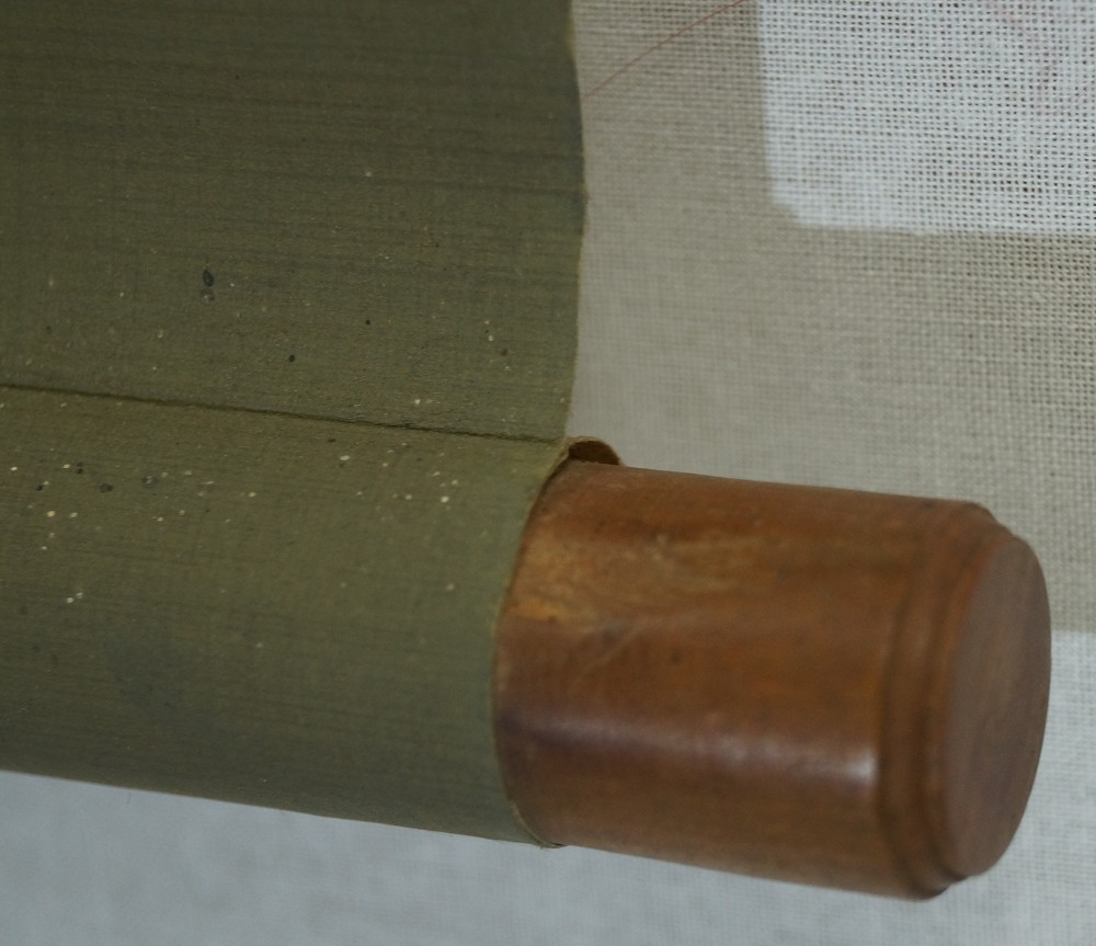 Kalligrafie Rollbild Kakejiku Kakemono Rollendetail
