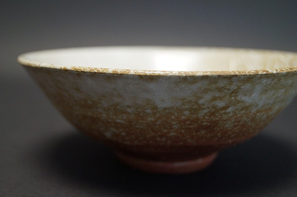 Tea Bowl Chawan Made of Hanganji Ware Back View